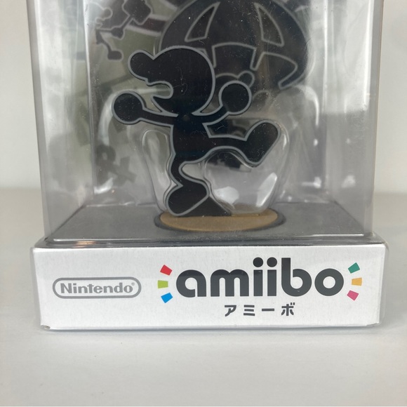 Mr. Game & Watch Super Smash Bros. Series Nintendo Amiibo 4 Poses Figure Used - Picture 3 of 10